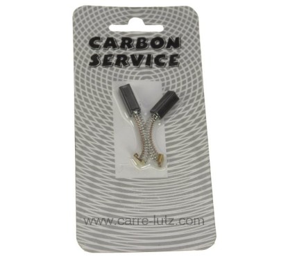 Jeu de charbon moteur 6x6x15 mm 