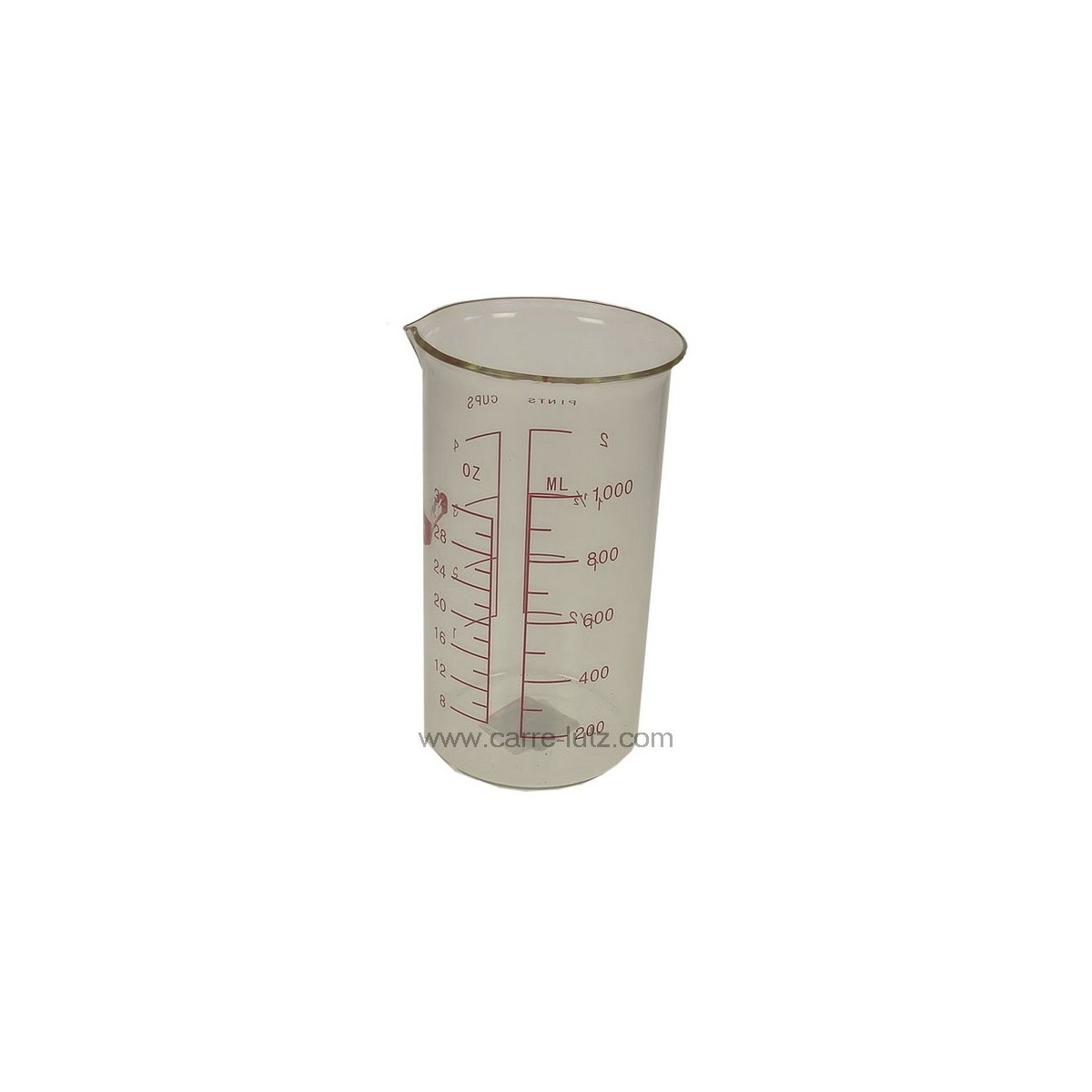 991IB509  Verre mesureur en verre 1 litre 9,10 €