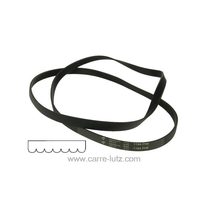 726268  Courroie plate 1194 H7 Mael de lave linge Electrolux 4055057501 Bellavita 8,40 €
