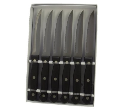 991LC39060  Couteau steak lame dentée classic par 6 Lacor 39060 18,60 €