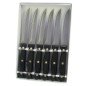 Couteau steak lame lisse classic par 6 Lacor 39061