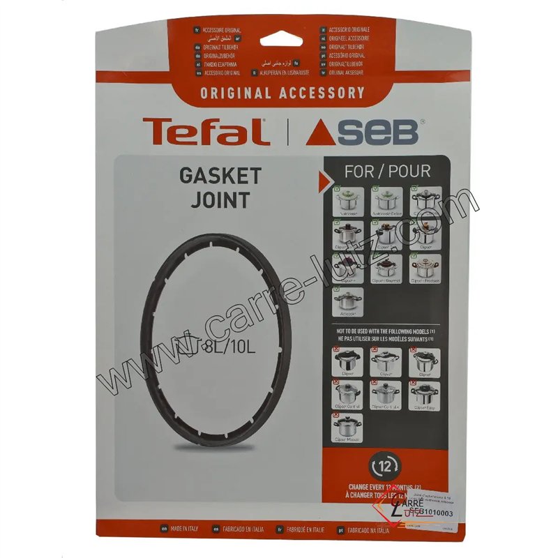SEB1010003  Joint d'autocuiseur 8 / 10 litres X1010003 Seb nutricook acticook 20,70 €