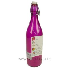 CL50152118  Bouteille en verre 1 litre couleur fushia Bormioli Rocco 4,30 €