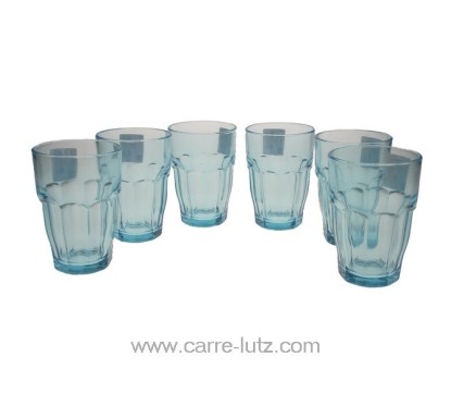 CL20011123  Gobelets par 6 Rock bar bleu Bormioli Rocco 17,70 €