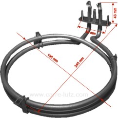 2021693000 - Résistance circulaire 2500W de four Miele 