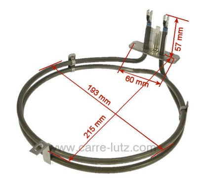 C00084399 - Résistance circulaire 2000W de four Ariston Indesit 