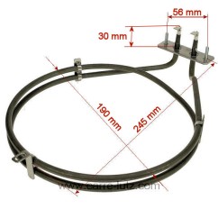 Résistance circulaire 2000W de four Amica Wronkj