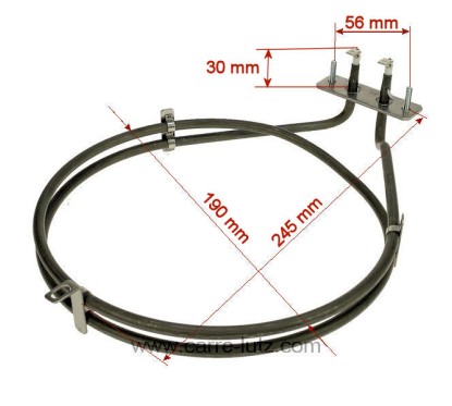 Résistance circulaire 2000W de four Amica Wronkj