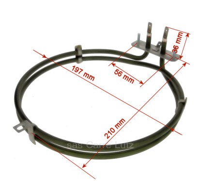 703036  Résistance circulaire 2600W de four Smeg 25,80 €