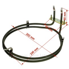 379201 258967 - Résistance circulaire 2200W diamètre 200 mm de four Gorenje sidex