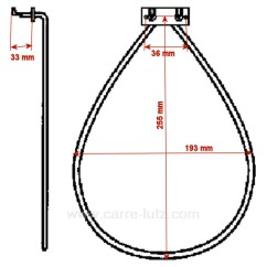 8996619136303 - Résistance circulaire 1200W de four à chaleur tournante AEG