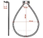 703089  8996619136303 - Résistance circulaire 1200W de four à chaleur tournante AEG 22,70 €