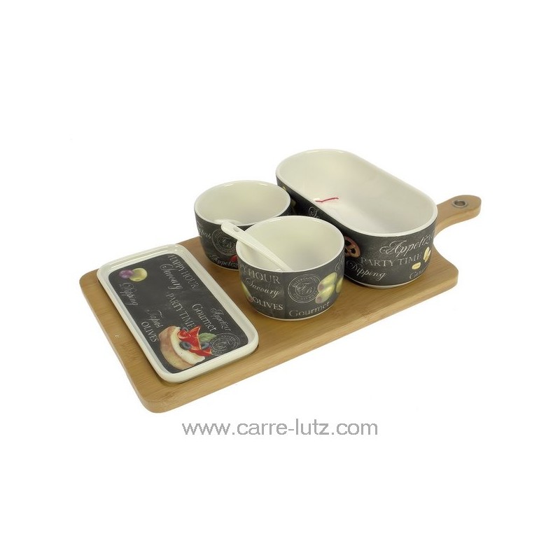 CL13000068  Set 4 coupelles apéritif en porcelaine décorée World of Party 57,60 €