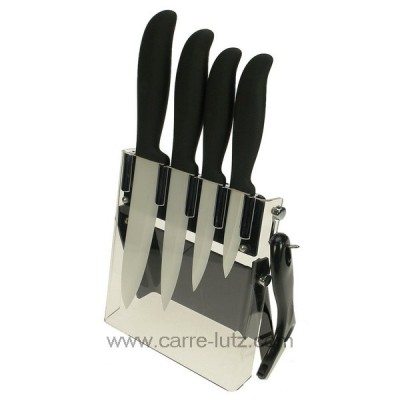 CL14000067 Bloc 4 couteaux + éplucheur lame céramique 52,80 €