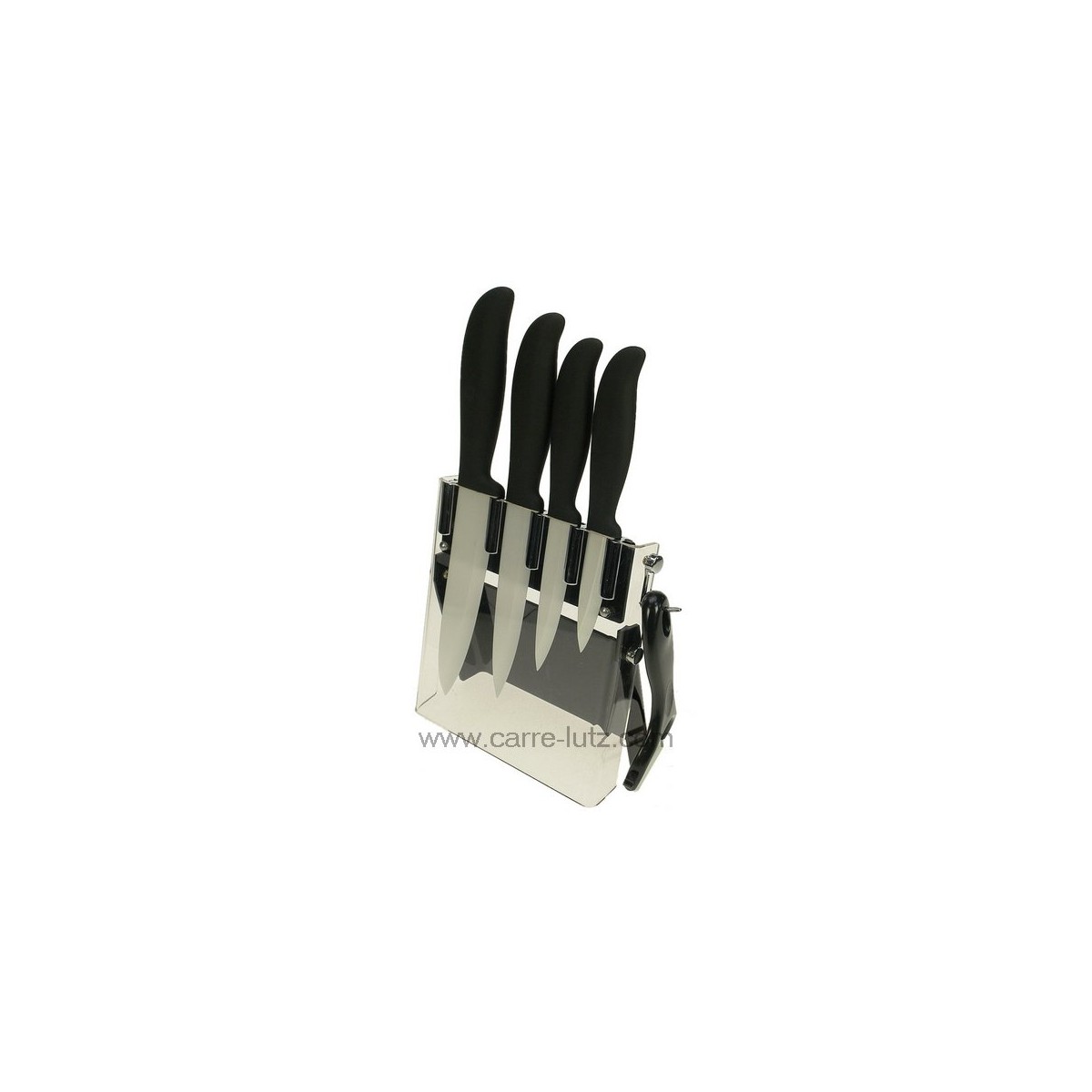 CL14000067 Bloc 4 couteaux + éplucheur lame céramique 52,80 € CL14000067 Bloc 4 couteaux + éplucheur lame céramique 52,80 €