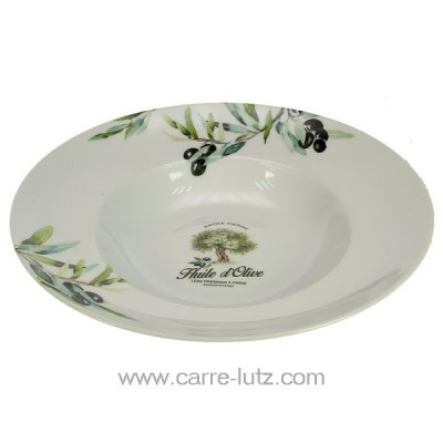 CL21030030  Coffret plat à pates douce provence en porcelaine blanche décor huile d'olive 31,20 €