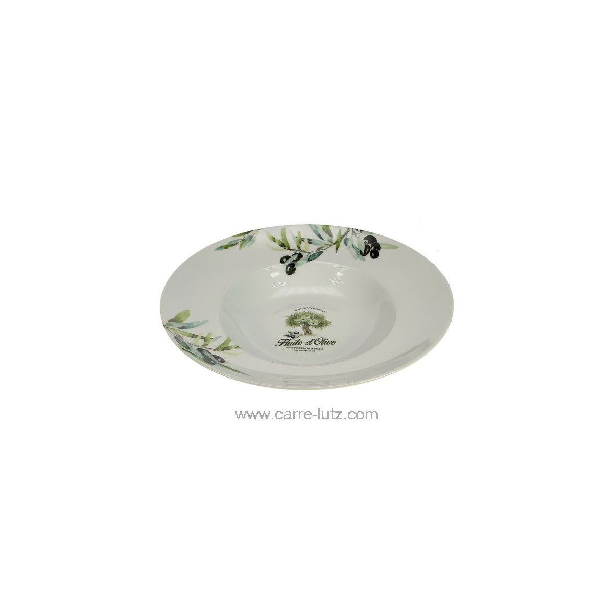 CL21030030  Coffret plat à pates douce provence en porcelaine blanche décor huile d'olive 31,20 €