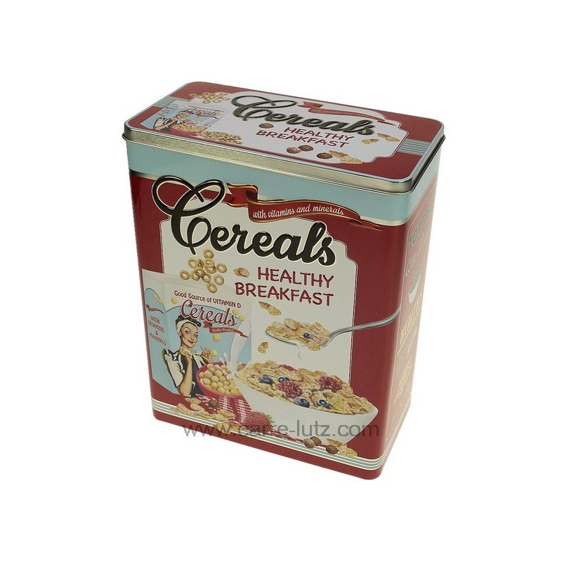 CL29000095  Boite en métal décorée céréales pops écriture en relief 10,60 €