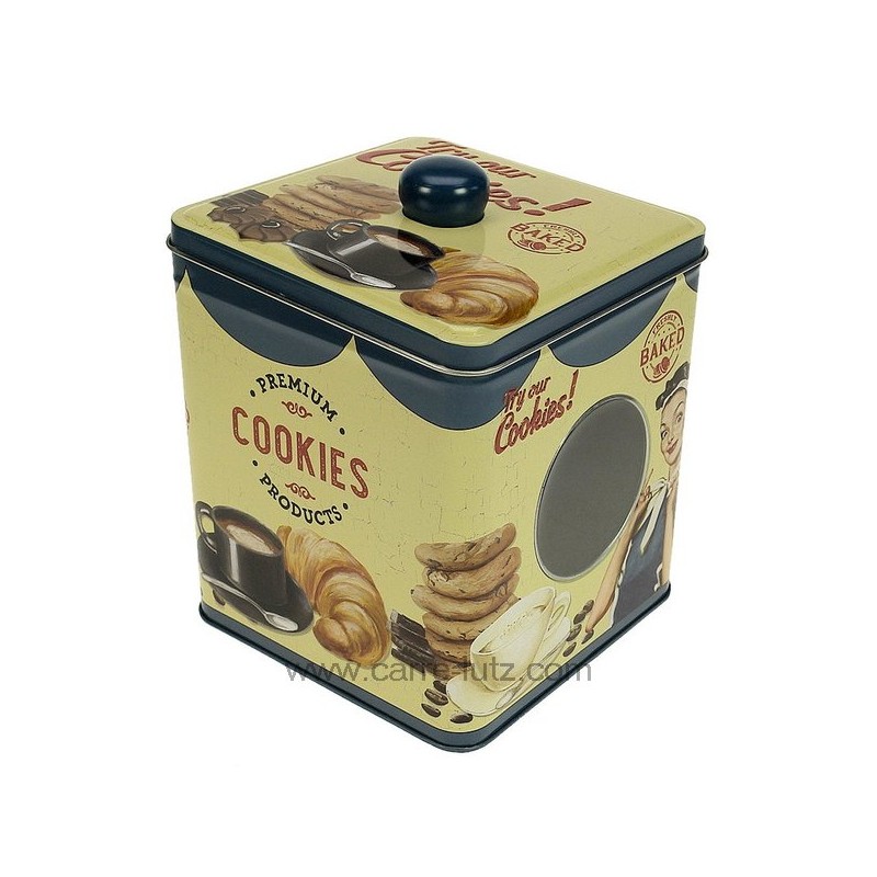CL29000099  Boite en métal décoré écriture en relief try our cookies 10,60 €