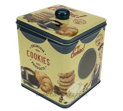 CL29000099  Boite en métal décoré écriture en relief try our cookies 10,60 €