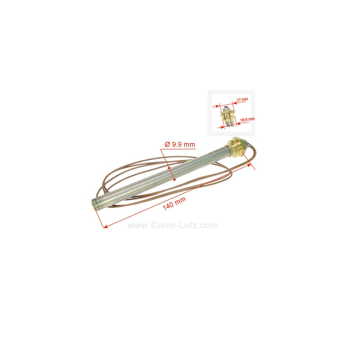 703916 Résistance 250W 9,9 mm longueur 140 mm de poêle à pellet 28,50 € 703916 Résistance 250W 9,9 mm longueur 140 mm de poêle à pellet 28,50 €