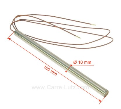 703920  Résistance 320W 10 mm longueur 180 mm de poêle à pellet 35,10 €