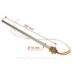 703921  Résistance 300W 10 mm longueur 200 mm de poêle à pellet 122,70 €