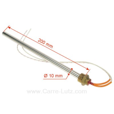 703921  Résistance 300W 10 mm longueur 200 mm de poêle à pellet 122,70 €