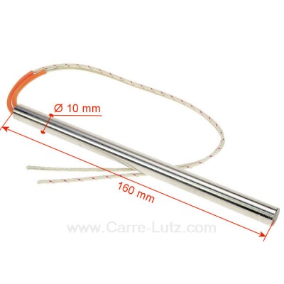 703924  Résistance 400W 10 mm longueur 160 mm de poêle à pellet 95,20 €