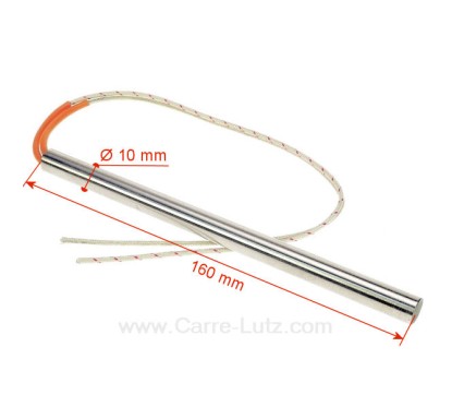 703924  Résistance 400W 10 mm longueur 160 mm de poêle à pellet 95,20 €