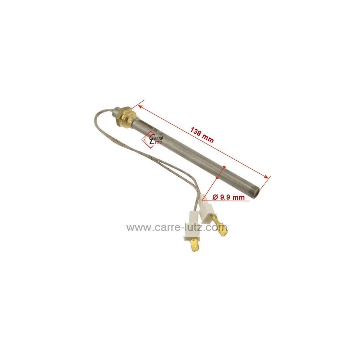 703931  Résistance 300W 9,9 mm longueur 138 mm de poêle à pellet 28,50 €