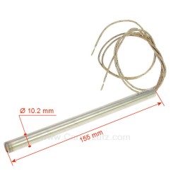 703936  Résistance 300W 10,2 mm longueur 155 mm de poêle à pellet 33,20 €