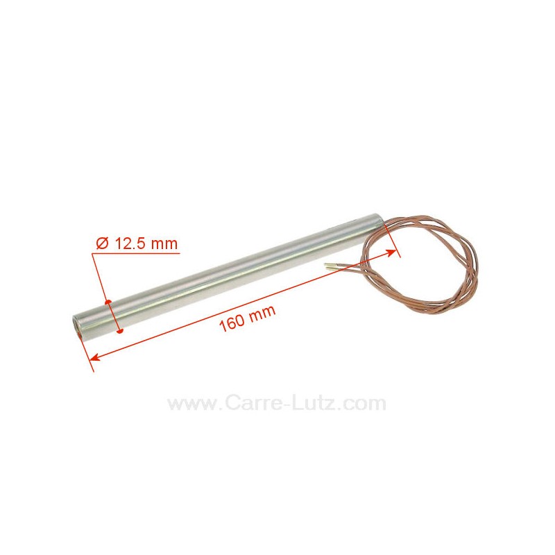 703937  Résistance 350W 12,5 mm longueur 160 mm de poêle à pellet 44,30 €