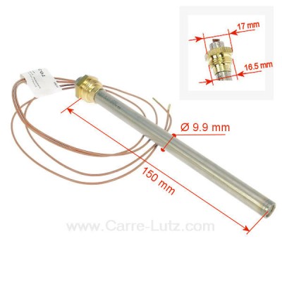 703940  Résistance 300W 9,9 mm longueur 150 mm de poêle à pellet 39,00 €