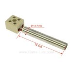 703954  Résistance 300W 12,7 mm longueur 79 mm de poêle à pellet  32,00 €