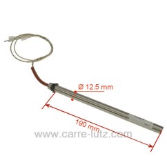 703959  Résistance 330W Diamètre 12,5 mm Longueur sous attache 190 mm de poêle à pellet 64,40 €