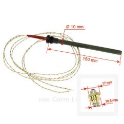 DV0026575  Bougie d'allumage 250W 230V pour poêle à granulés compatible avec Deville - D0026575 39,20 €