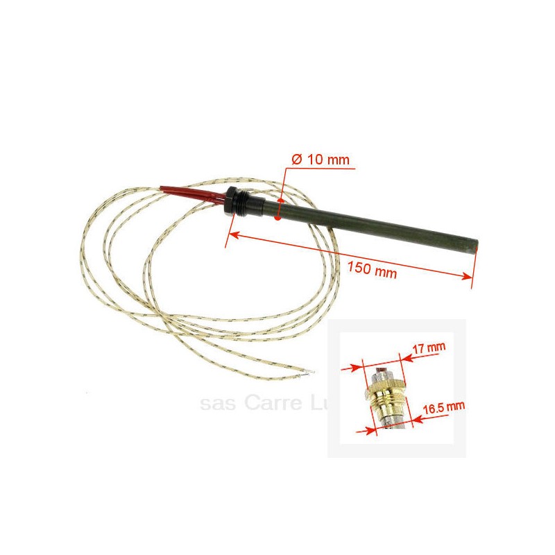 DV0026575  Bougie d'allumage 250W 230V pour poêle à granulés compatible avec Deville - D0026575 39,20 €