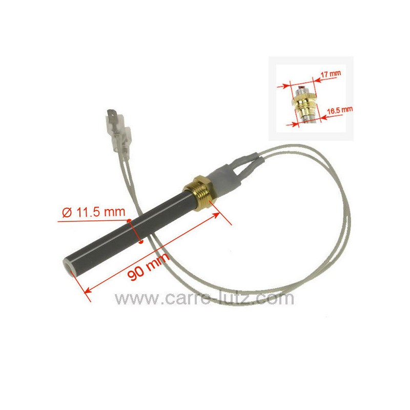 Bougie d'allumage de poêle à granulés compatible avec Deville - P0052972 Bougie d'allumage de poêle à granulés compatible avec Deville - P0052972