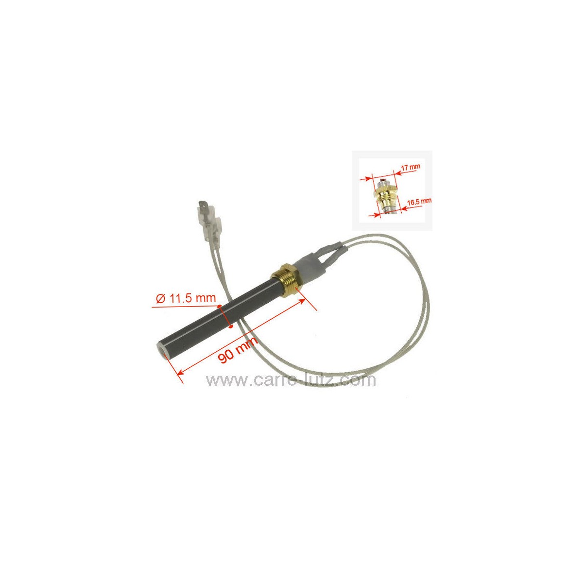 DV0052972 Bougie d'allumage de poêle à granulés compatible avec Deville - P0052972 127,00 € DV0052972 Bougie d'allumage de poêle à granulés compatible avec Deville - P0052972 127,00 €