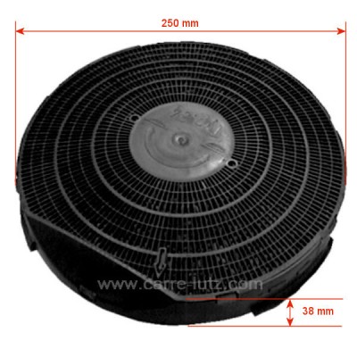 701073 Filtre charbon actif TYPE 34 DKF34 FAC349 de hotte aspirante A Martin Ariston Bauknecht Rosières Scholtes Whirlpool 1...