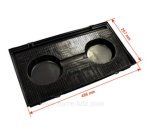 701078  Filtre charbon actif TYPE 190 FCH190 dimensions 485 x 258 mm de hotte aspirante A Martin Bauknecht Rosières Whirlpool...