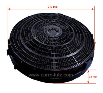 701080  50253542000 - Filtre charbon actif de hotte aspirante A Martin Electrolux﻿  8,10 €