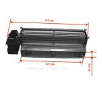 231032  Ventilateur tangentiel 244 mm moteur à gauche 1 vitesse 28,70 €