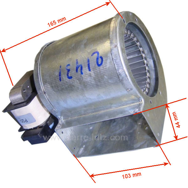 Ventilateur tangentiel moteur à gauche d' insert Efel Ref. 231035