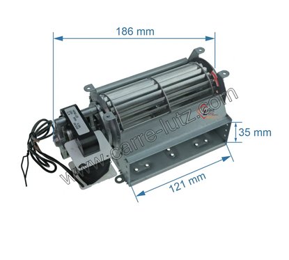 231038  Ventilateur tangentiel 120 mm moteur à gauche 1 vitesse 28,70 €