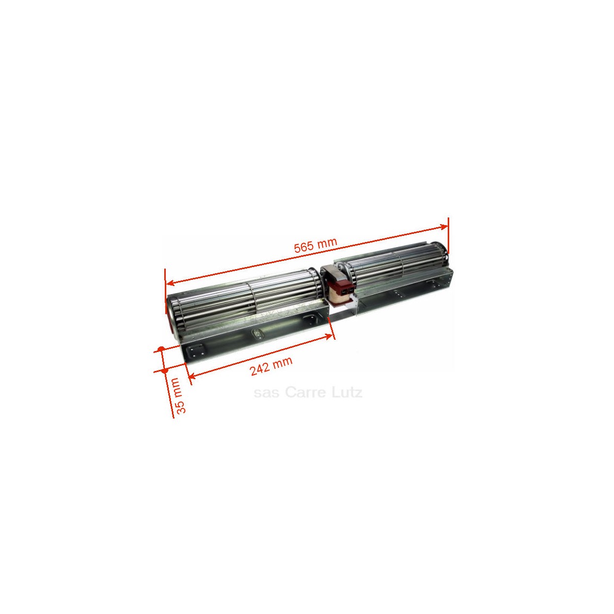 231046  Ventilateur tangentiel moteur central 2x 240 mm 61,10 €