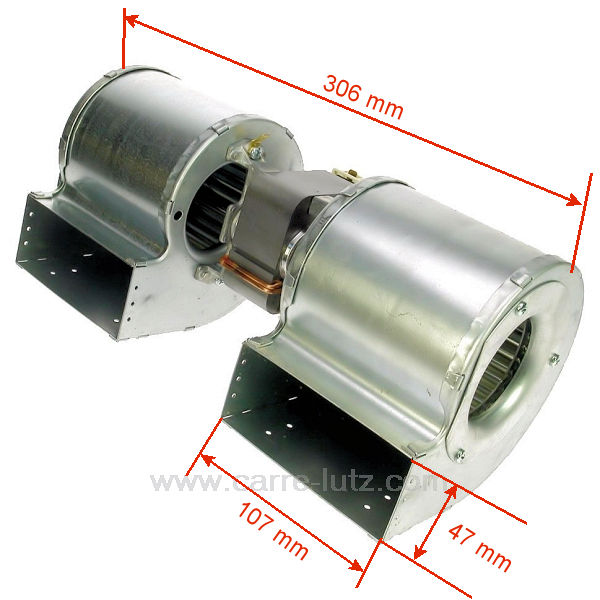 Ventilateur d'air canalisable pour poêle à granulés Edilkamin Référence  R299780