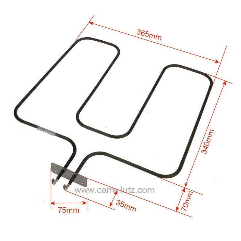 203205  Résistance de sole 1200W de cuisinière Far Listo Beko 262900061 29,30 €