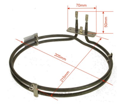 203207  262900074 - Résistance circulaire 1800W de four Essentiel B Beko  8,30 €